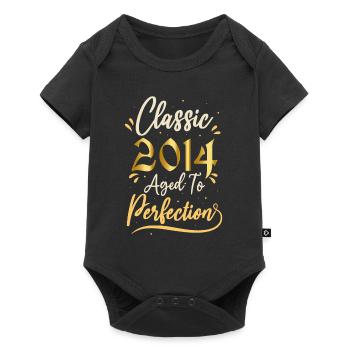 Anniversaire 2014 cadeau 2014 Classic 2014 - Body à manches courtes Premium Bébé - noir - Devant