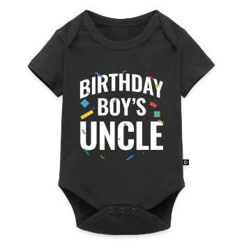 Oncle du garçon d’anniversaire Bauklötze - Body à manches courtes Premium Bébé - noir - Devant