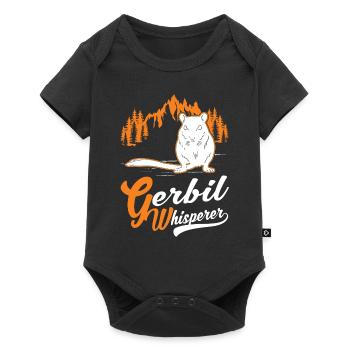 Gerbil Whisperer Racing Rat Gift Gerbil - Baby Premium short-sleeve bodysuit - black - Front