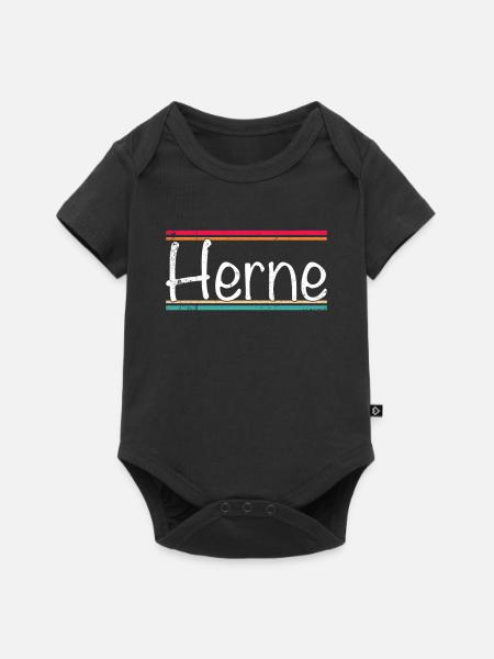 Herne - Baby Premium Kurzarmbody - Schwarz