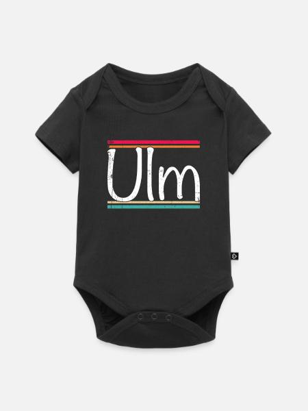 Ulm - Baby Premium Kurzarmbody - Schwarz