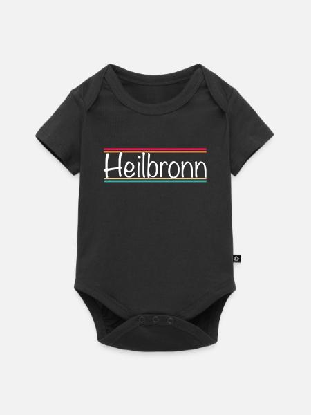 Heilbronn - Baby Premium Kurzarmbody - Schwarz