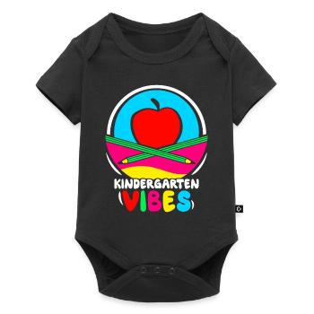 Kindergarten Vibes Cute Children Humor Sayings - Baby Premium short-sleeve bodysuit - black - Front