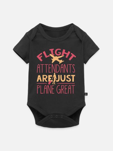 Flugbegleiter, Für Flugbegleiter, Flugbegleiter - Baby Premium Kurzarmbody - Schwarz