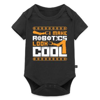Ingénieur Robotique Robot Vintage I - Body à manches courtes Premium Bébé - noir - Devant