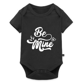 Sei meins - Baby Premium Kurzarmbody - Schwarz - Vorne