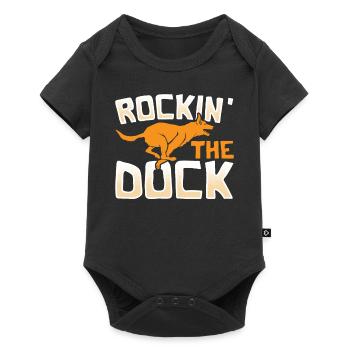 Rockin' The Dock Dock Diving Dog Jumping - Baby Premium Kurzarmbody - Schwarz - Vorne