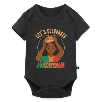 Célébrons le Juneteenth Black African American - Body à manches courtes Premium Bébé - noir - Devant