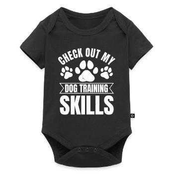 Hundetrainer - Baby Premium Kurzarmbody - Schwarz - Vorne
