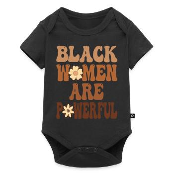 Les femmes noires sont puissantes Mois de l’histoire des Noirs - Body à manches courtes Premium Bébé - noir - Devant
