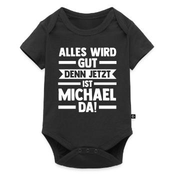 Michael - Baby Premium short-sleeve bodysuit - black - Front