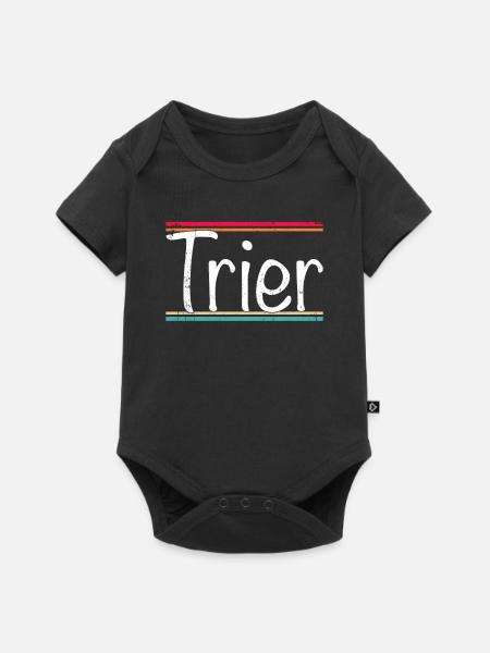 Trier - Baby Premium Kurzarmbody - Schwarz