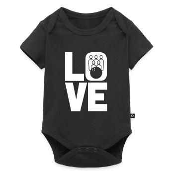 Love Bowling - Baby Premium short-sleeve bodysuit - black - Front