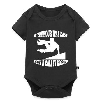 Parkour Runner Sports extrêmes Parkour Runner Cadeau - Body à manches courtes Premium Bébé - noir - Devant