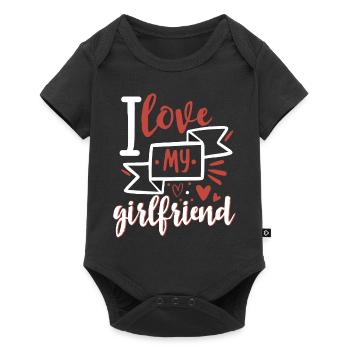 I love my girlfriend - Baby Premium short-sleeve bodysuit - black - Front