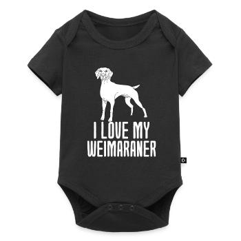 Weimaraner - Body à manches courtes Premium Bébé - noir - Devant