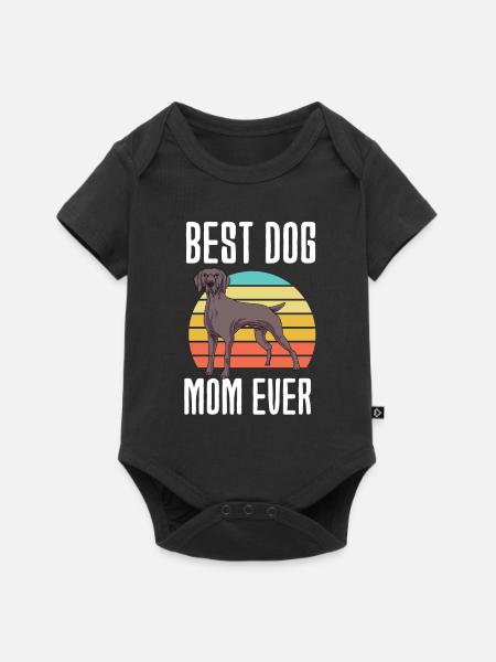 Weimaraner - Baby Premium Kurzarmbody - Schwarz