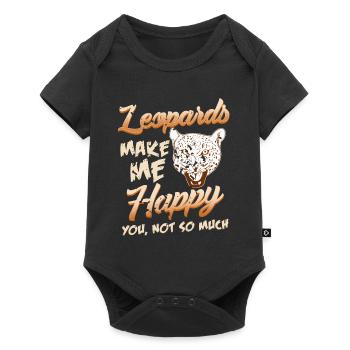 Leopards Make Me Happy You Not So Much Retro Funny - Baby Premium short-sleeve bodysuit - black - Front