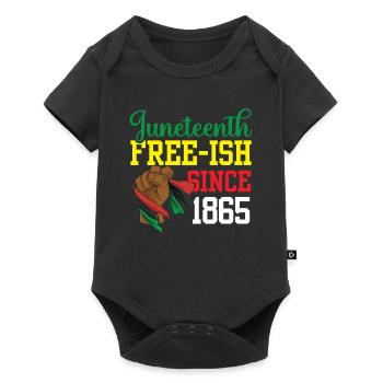 Juneteenth Free Ish depuis 1865 Afrique noire - Body à manches courtes Premium Bébé - noir - Devant