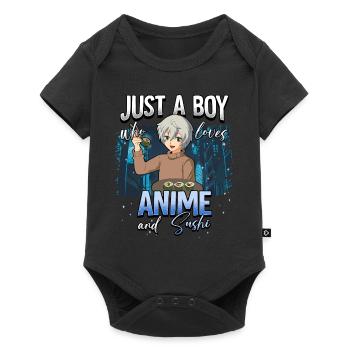 Anime Otaku Weeb - Baby Premium short-sleeve bodysuit - black - Front