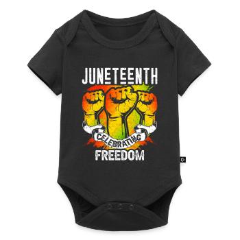 Juneteenth Feier Der Freiheit Afrika Black 1865 - Baby Premium Kurzarmbody - Schwarz - Vorne