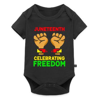Juneteenth Feier Der Freiheit Black 1865 Afrika - Baby Premium Kurzarmbody - Schwarz - Vorne