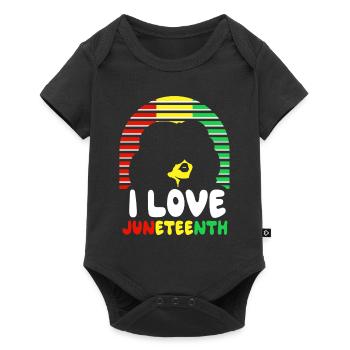 J’adore le Juneteenth Black African American - Body à manches courtes Premium Bébé - noir - Devant
