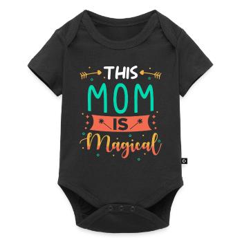 Mama Geschenk - Baby Premium Kurzarmbody - Schwarz - Vorne