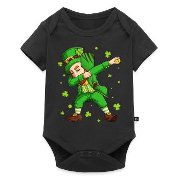 Pickleball Dabbing Leprechaun St. Patrick's Day - Baby Premium Kurzarmbody - Schwarz - Vorne
