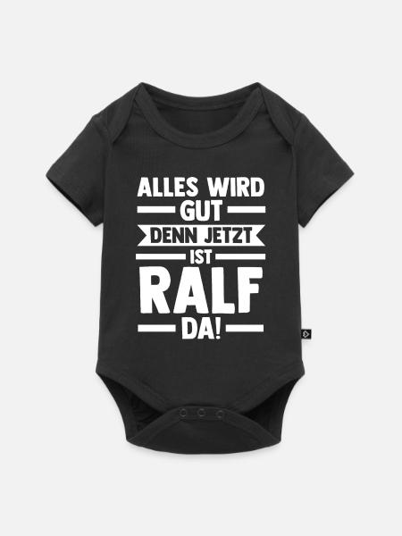 Ralf - Baby Premium Kurzarmbody - Schwarz