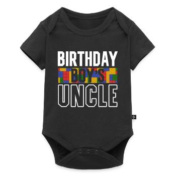 Uncle of the birthday boy Bauklötze - Baby Premium short-sleeve bodysuit - black - Front