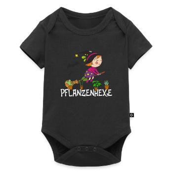 Pflanzenhexe Pflanzen Hexe Zauberei Hexen - Baby Premium Kurzarmbody - Schwarz - Vorne