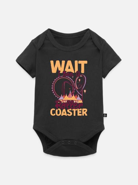 Achterbahn - Baby Premium Kurzarmbody - Schwarz