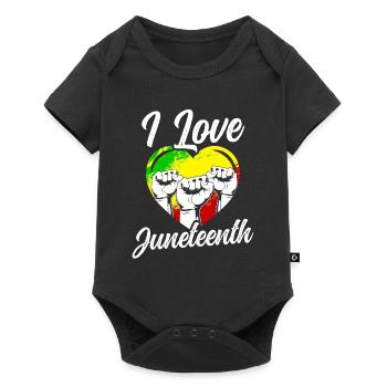 J’adore le Juneteenth Black African American - Body à manches courtes Premium Bébé - noir - Devant
