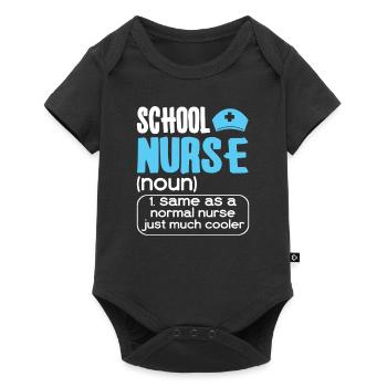 School Nurse Nursing Clinic Medical Stuff - Baby Premium short-sleeve bodysuit - black - Front