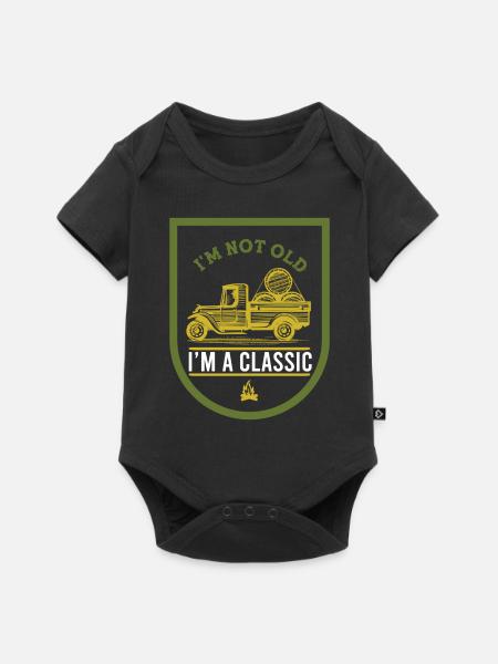 farmer classic - Baby Premium Kurzarmbody - Schwarz