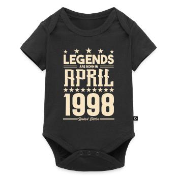 Gift Legend April 1998 gift April 1998. April - Baby Premium short-sleeve bodysuit - black - Front