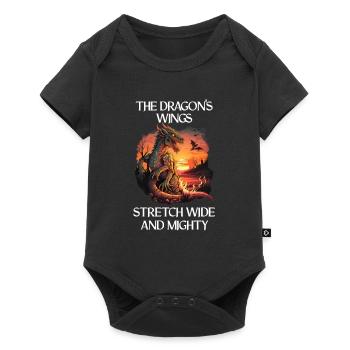 Créatures mythiques Dragon Cadeau Hommes Dragon pour un - Body à manches courtes Premium Bébé - noir - Devant