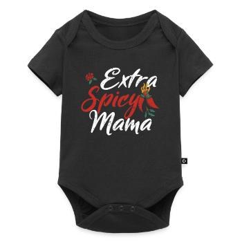 Extra Spicy Mama Cinco De Mayo Mexikanischer - Baby Premium Kurzarmbody - Schwarz - Vorne