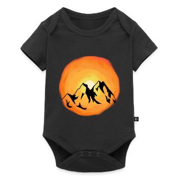 Sunshine Mountains Mountain Summit Mountaineer Alm - Body à manches courtes Premium Bébé - noir - Devant