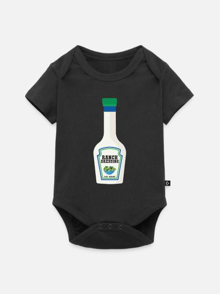 Ranch -Dressing -Ranch -Salatdressing - Baby Premium Kurzarmbody - Schwarz
