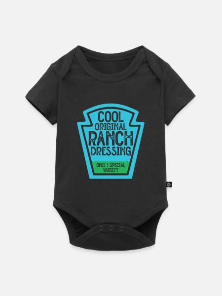 Ranch -Dressing -Ranch -Salatdressing - Baby Premium Kurzarmbody - Schwarz
