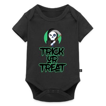 Halloween horror scary saying - Baby Premium short-sleeve bodysuit - black - Front