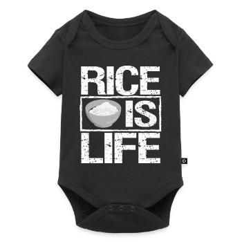Reis Ist Leben Philippinen Filipino Pinoy Geschenk - Baby Premium Kurzarmbody - Schwarz - Vorne