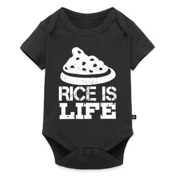 Reis Ist Leben Philippinen Filipino Pinoy - Baby Premium Kurzarmbody - Schwarz - Vorne