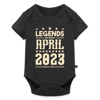 Gift Legend April 2023 gift April 2023. April - Baby Premium short-sleeve bodysuit - black - Front