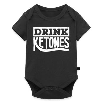 Keto diet, carbohydrate-free diet, keto - Baby Premium short-sleeve bodysuit - black - Front