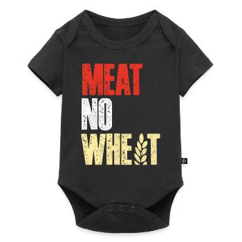 Keto diet, carbohydrate-free diet, keto - Baby Premium short-sleeve bodysuit - black - Front