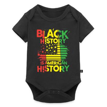Black Histroy Month Stolz Afro Americkaner für - Baby Premium Kurzarmbody - Schwarz - Vorne