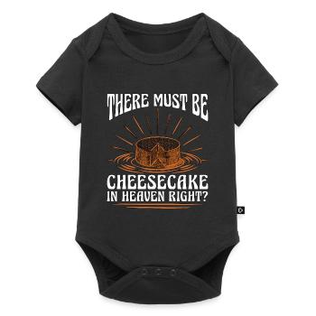 Cheesecake Il doit y avoir des desserts Cheesecake Lover - Body à manches courtes Premium Bébé - noir - Devant